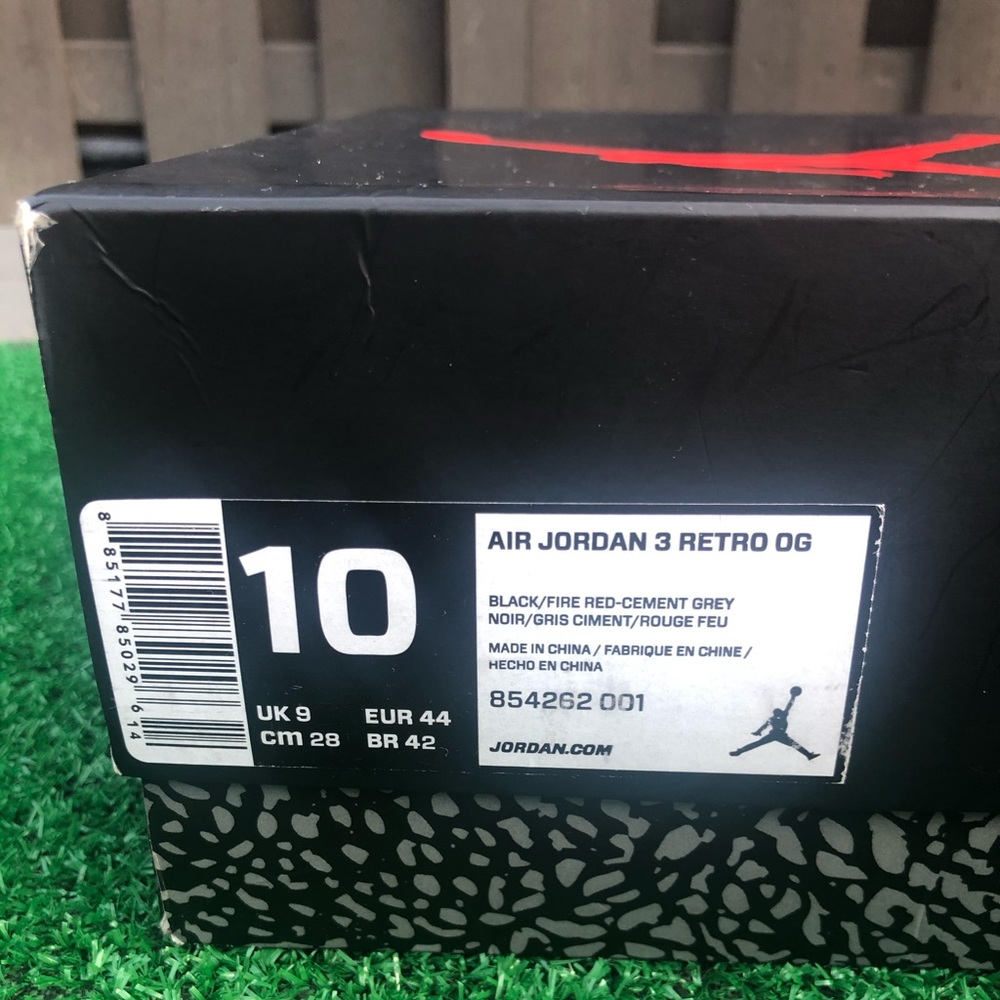 Jordan 3 black cement 2018 - Picture 11 of 11